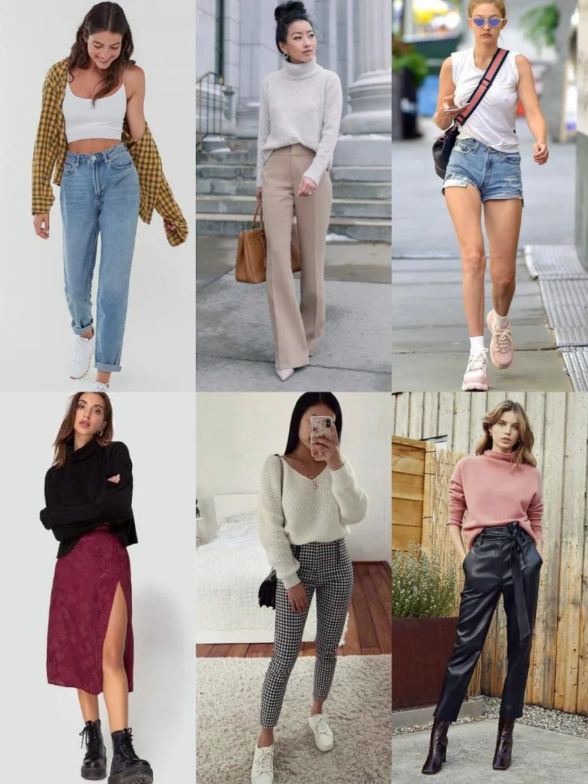 Bottomwear guidelines for athletic and rectangle body shape