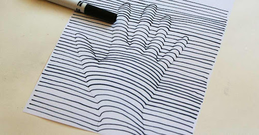 3D hand drawing, fun and easy art ideas