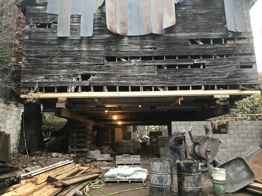 foundation of the house