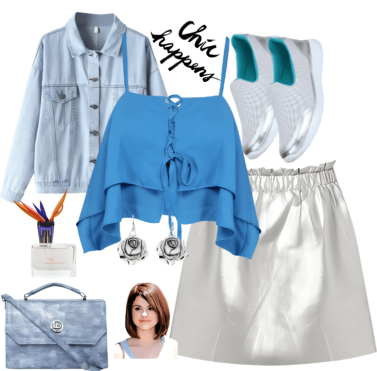 Cloud Nine Chic: Light Denim and Sky Blue Dreams by Pragya Sharma
