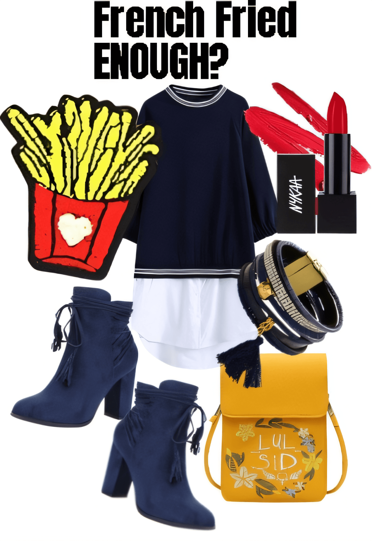 French Fries & Fashion: Navy & Gold Urban Chic by Urvashi modi