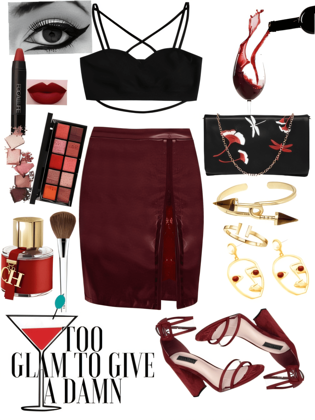 Burgundy Bombshell: Too Glam to Give a Damn by Deepika Maheshwari