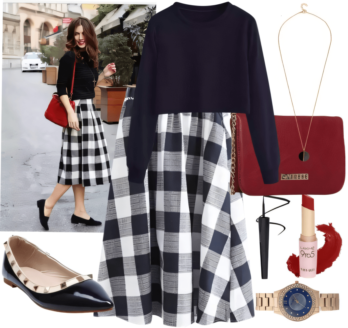 Parisian Prep Meets Modern Classic: The Black & White Buffalo Check Dream by Cheryl Dsouza