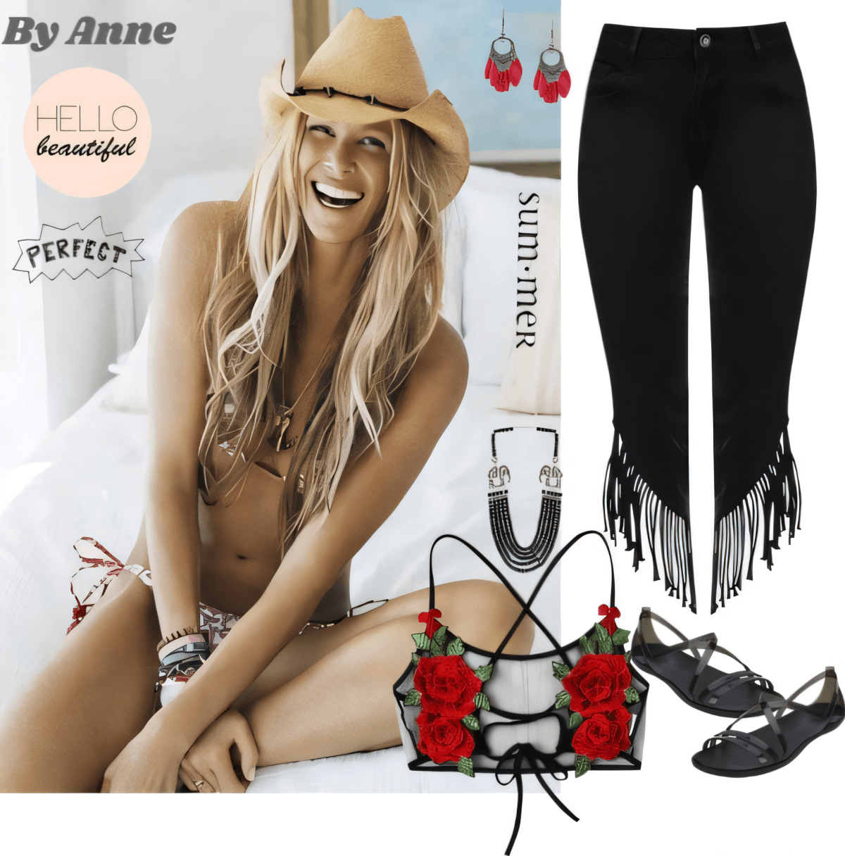 Western Rose Rebel: Fringe & Floral Edgy Cowgirl Western Rose Rebel: Fringe & Floral Edgy Cowgirl by Rinjal Zaveri