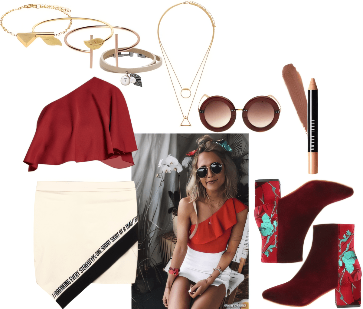 Romantic Rebel: Burgundy Ruffles & Urban Edge by Akancha Jain