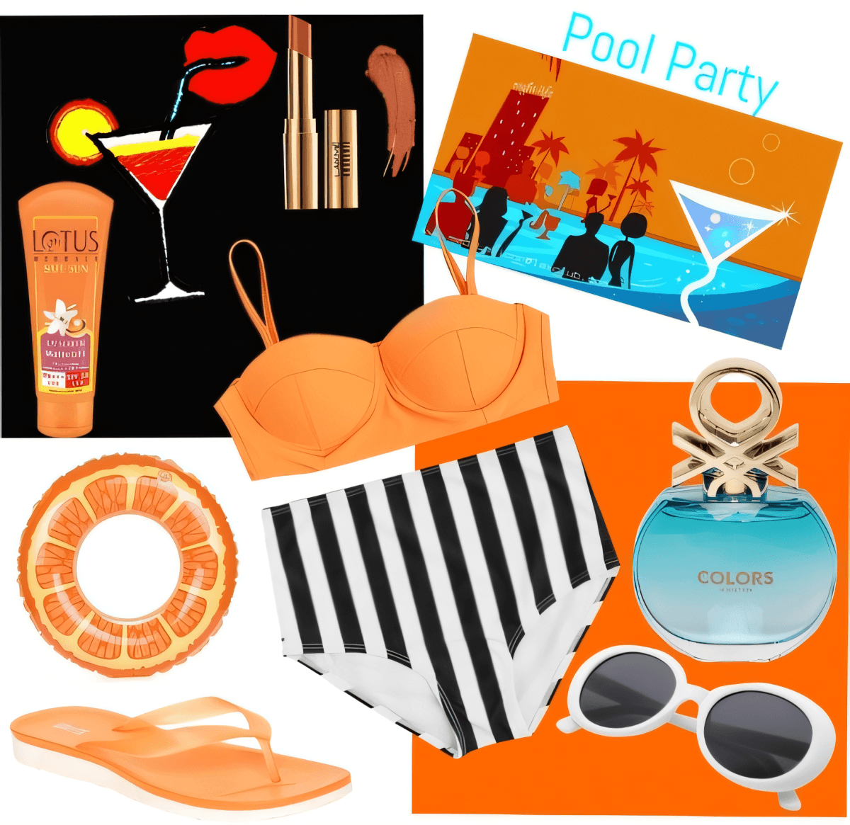 Poolside Glamour: Retro Chic Summer Soirée Edit by Cheryl Dsouza