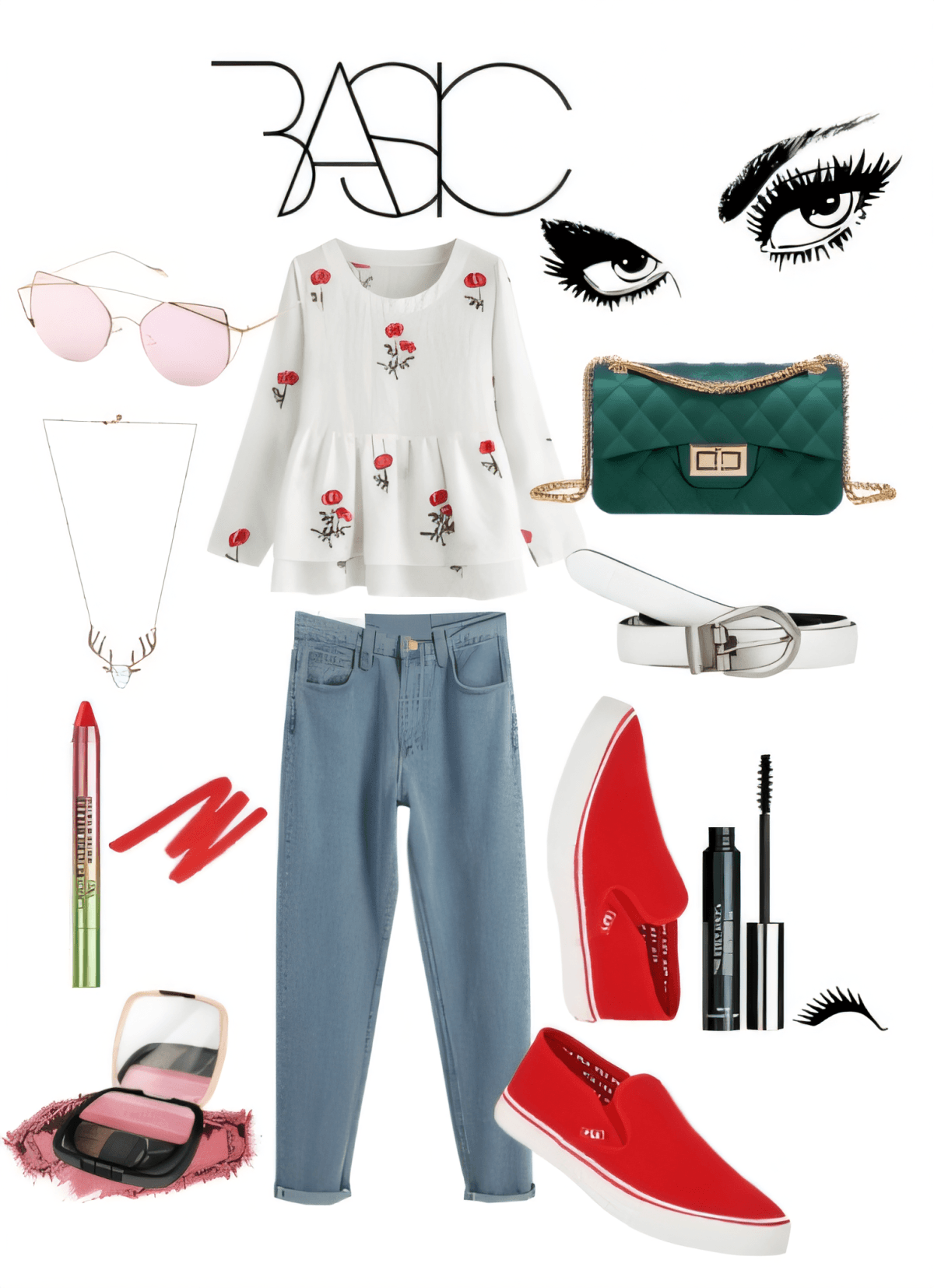 Blooming Roses & Denim Dreams: A Sweet Vintage-Inspired Ensemble by Urvashi modi