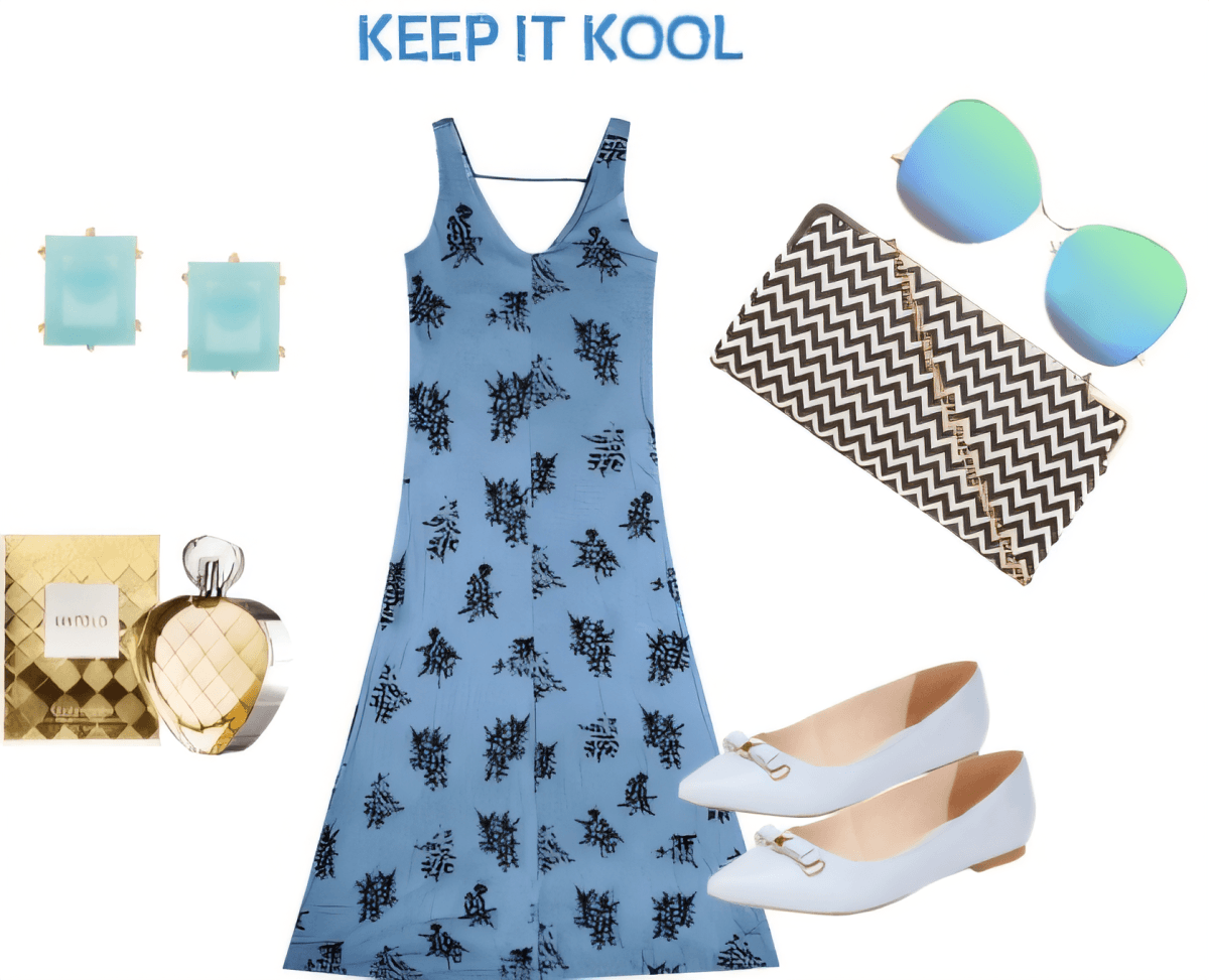 Breezy Blue Botanical Dreams by mahima