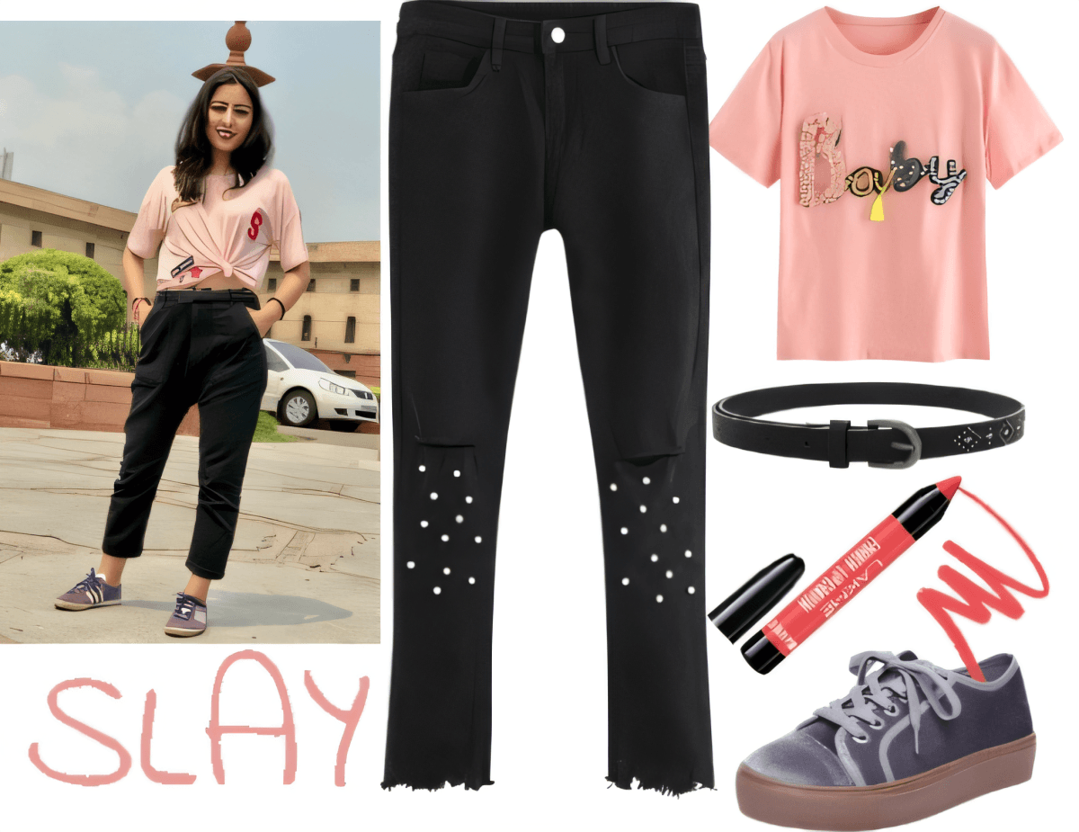 Pink & Punk: The Casual Cool Girl Edit by Miloni Jhaveri