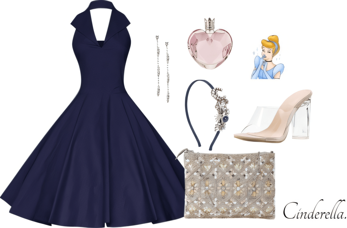 Modern Cinderella: Navy Grace Meets Crystal Glamour by Talya Verma