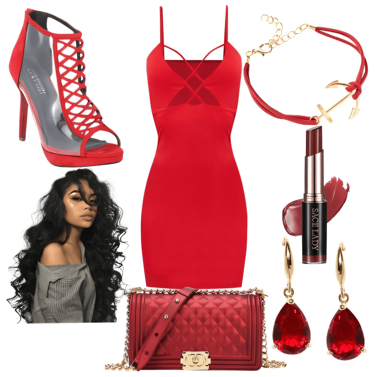 Lady in Red: A Symphony of Scarlet Sophistication by Sana Jhnvi