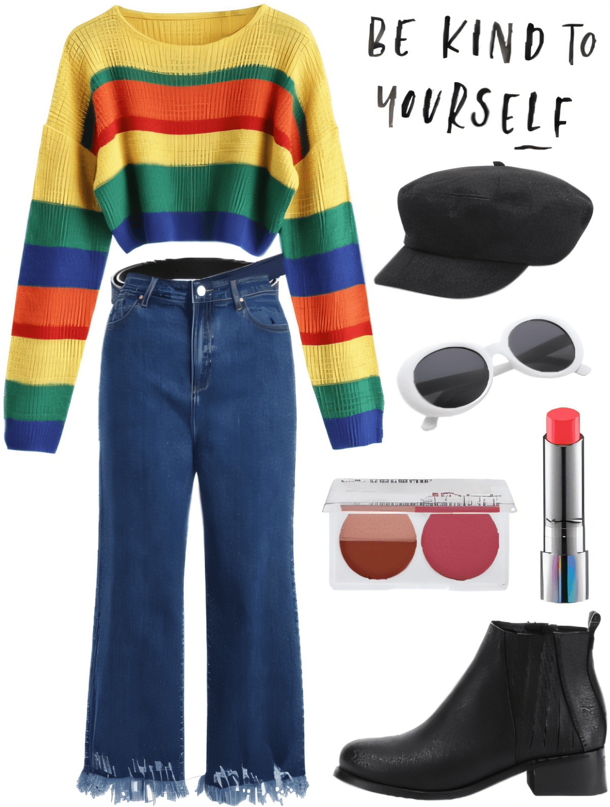 Rainbow Rhythm: Retro-Inspired Comfort Meets Modern Edge by Deepika Maheshwari