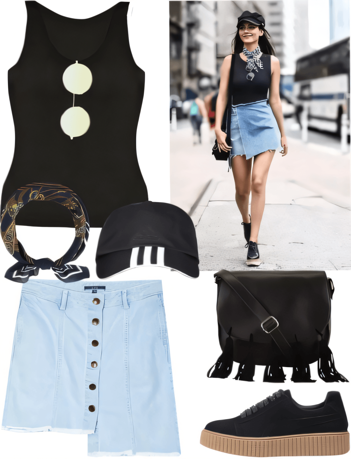 Urban Cool: The Denim & Black Street Style Symphony by Cheryl Dsouza