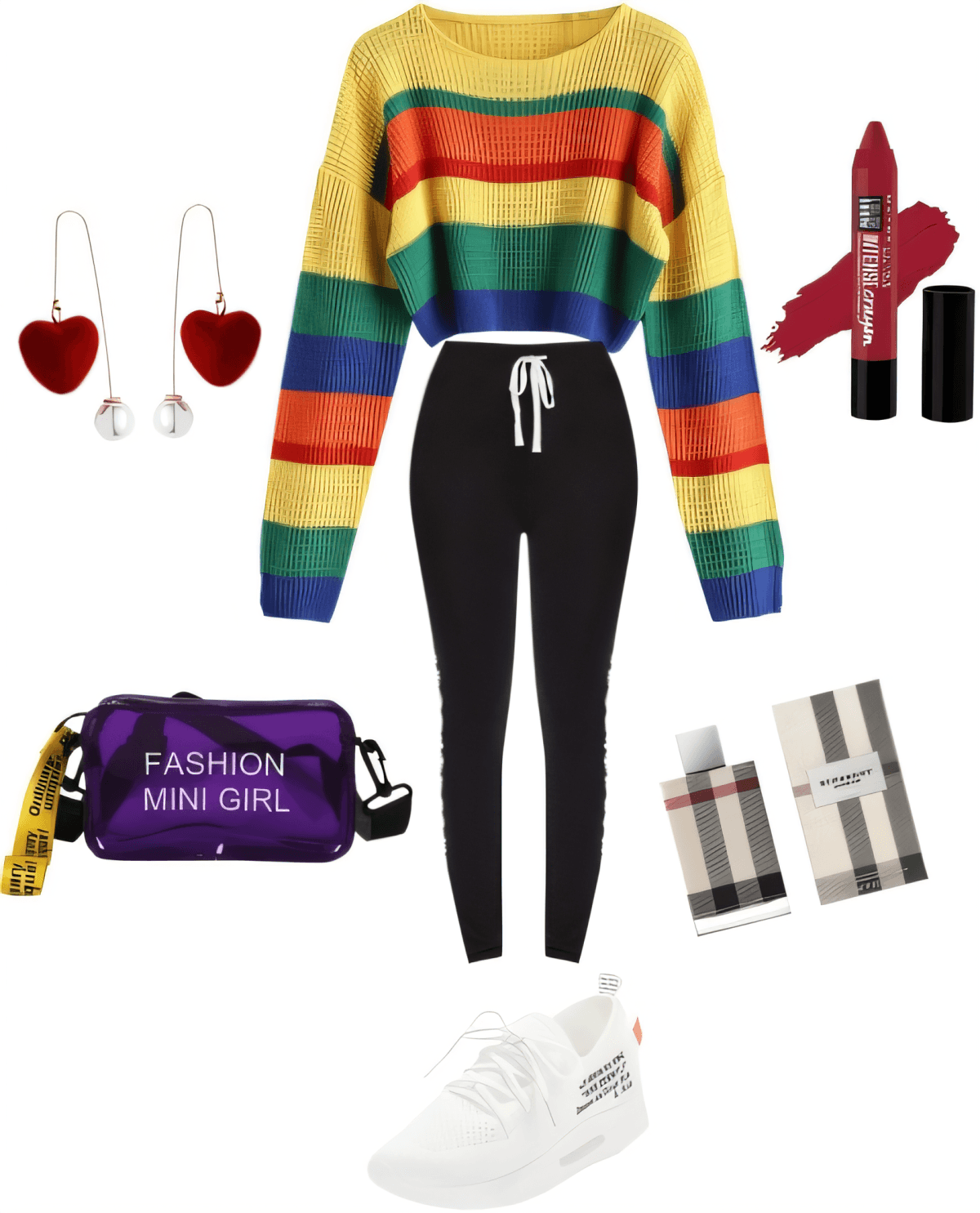 Rainbow Cozy Chic: Urban Comfort Meets Playful Style by Preeta Salian