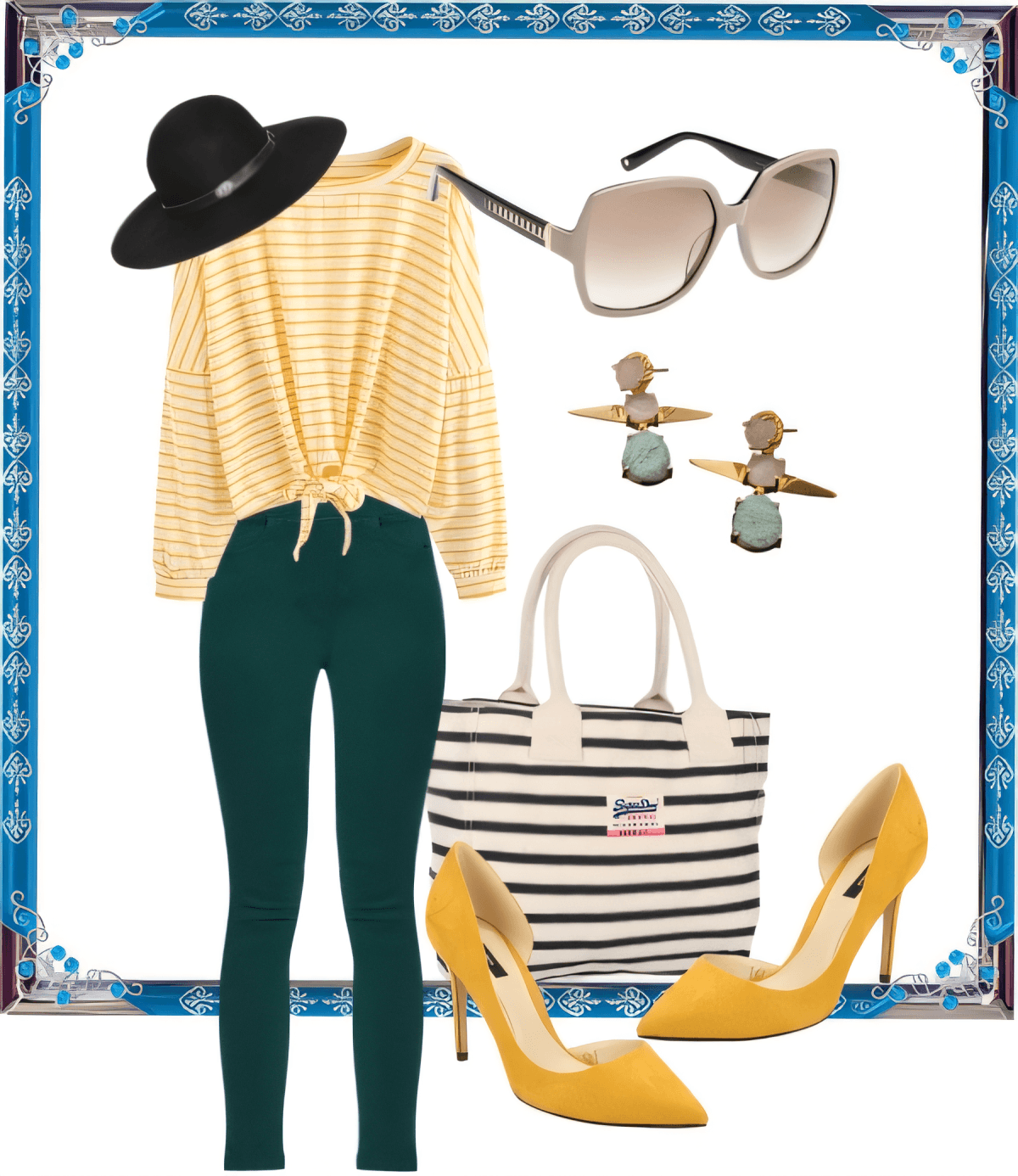 Sunshine and Stripes: Modern Preppy Chic with a Twist by Gillian Almeida