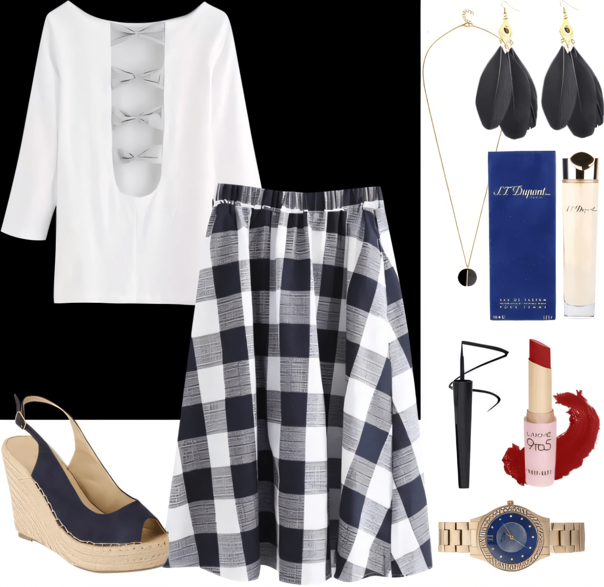 Parisian Picnic Perfection: Classic Gingham & Bows by Cheryl Dsouza