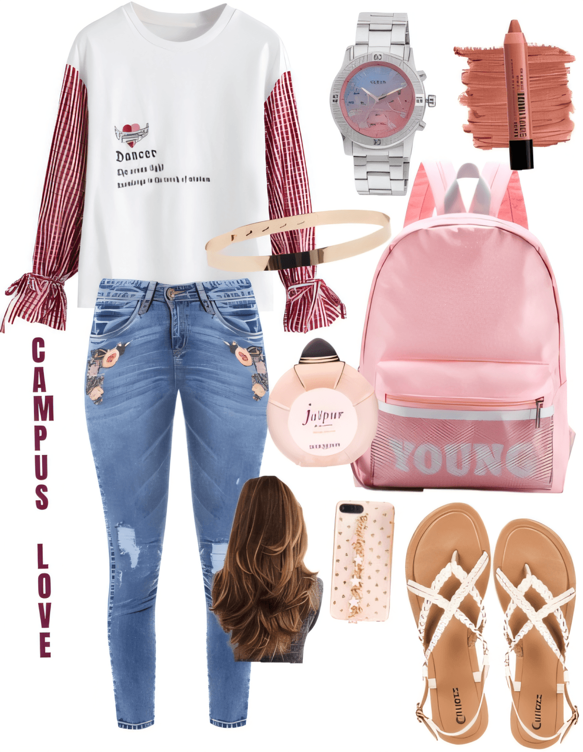 Sweet & Studious: Pink Gingham Charm by Jill Patel