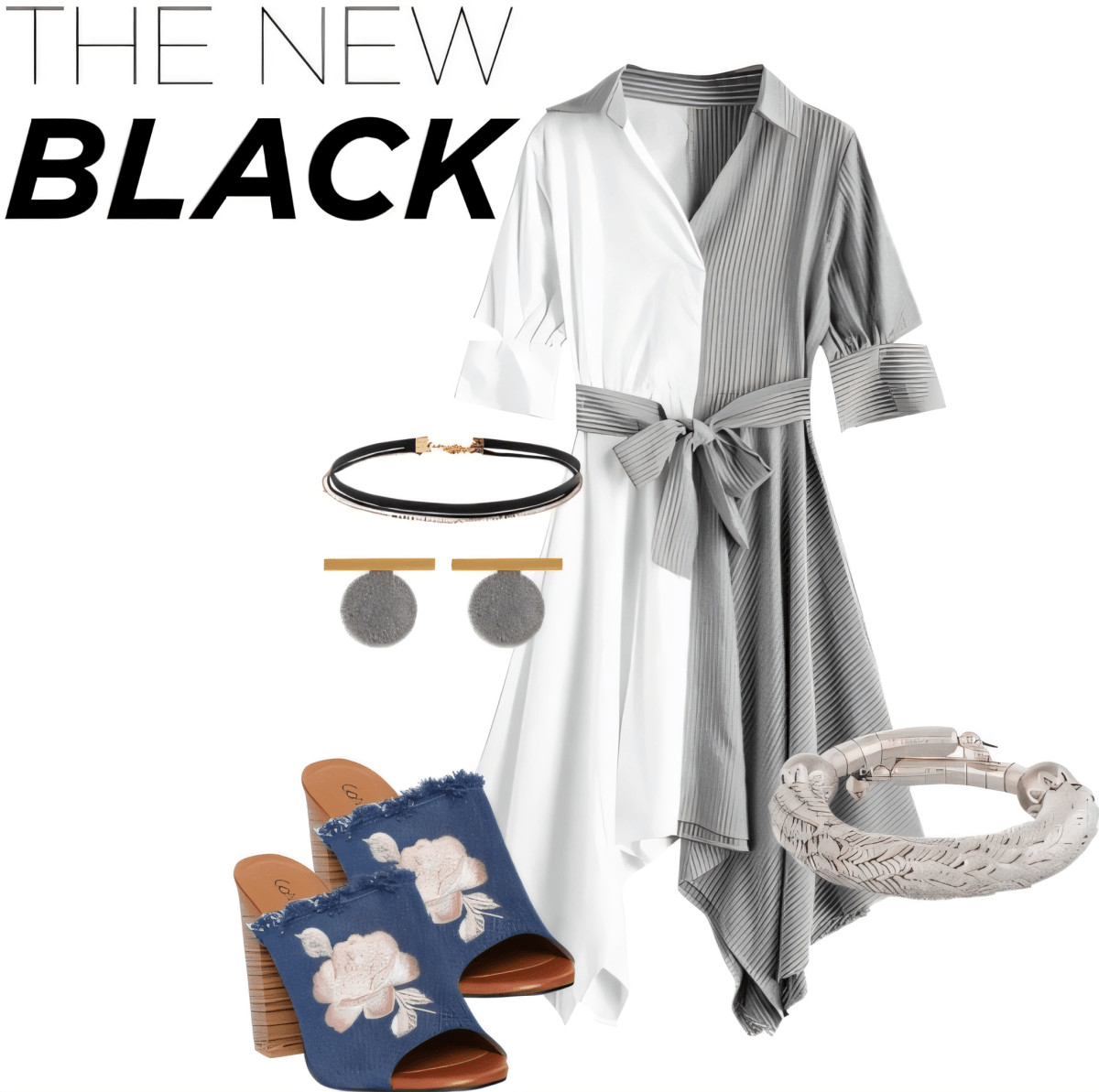 Modern Monochrome Magic: The Split-Personality Wrap Dress Edit Modern Monochrome Magic: The Split-Personality Wrap Dress Edit by Diksha Rathore