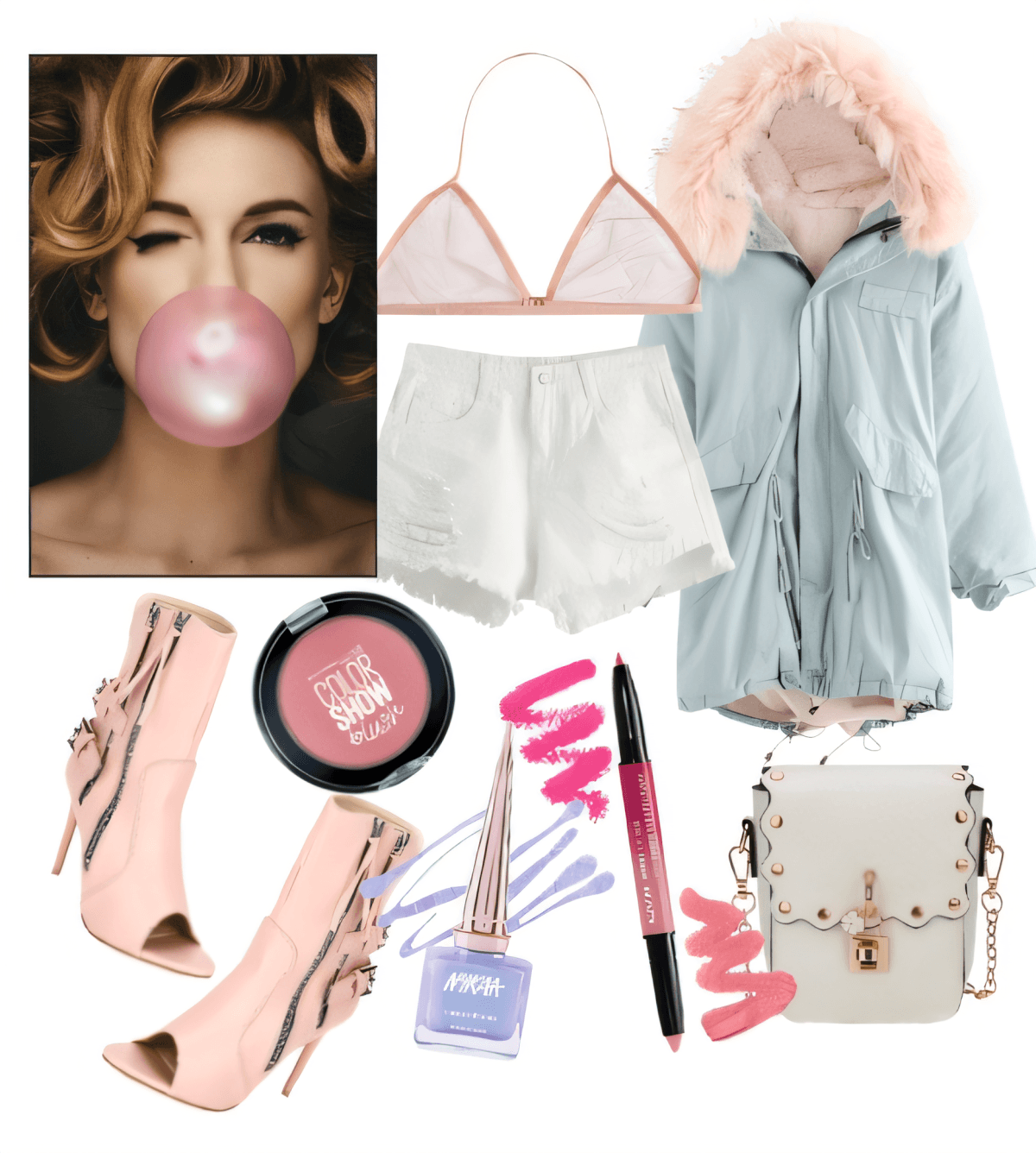Sweet & Sleek: Bubblegum Dreams Winter Luxe Look Sweet & Sleek: Bubblegum Dreams Winter Luxe Look by preeti
