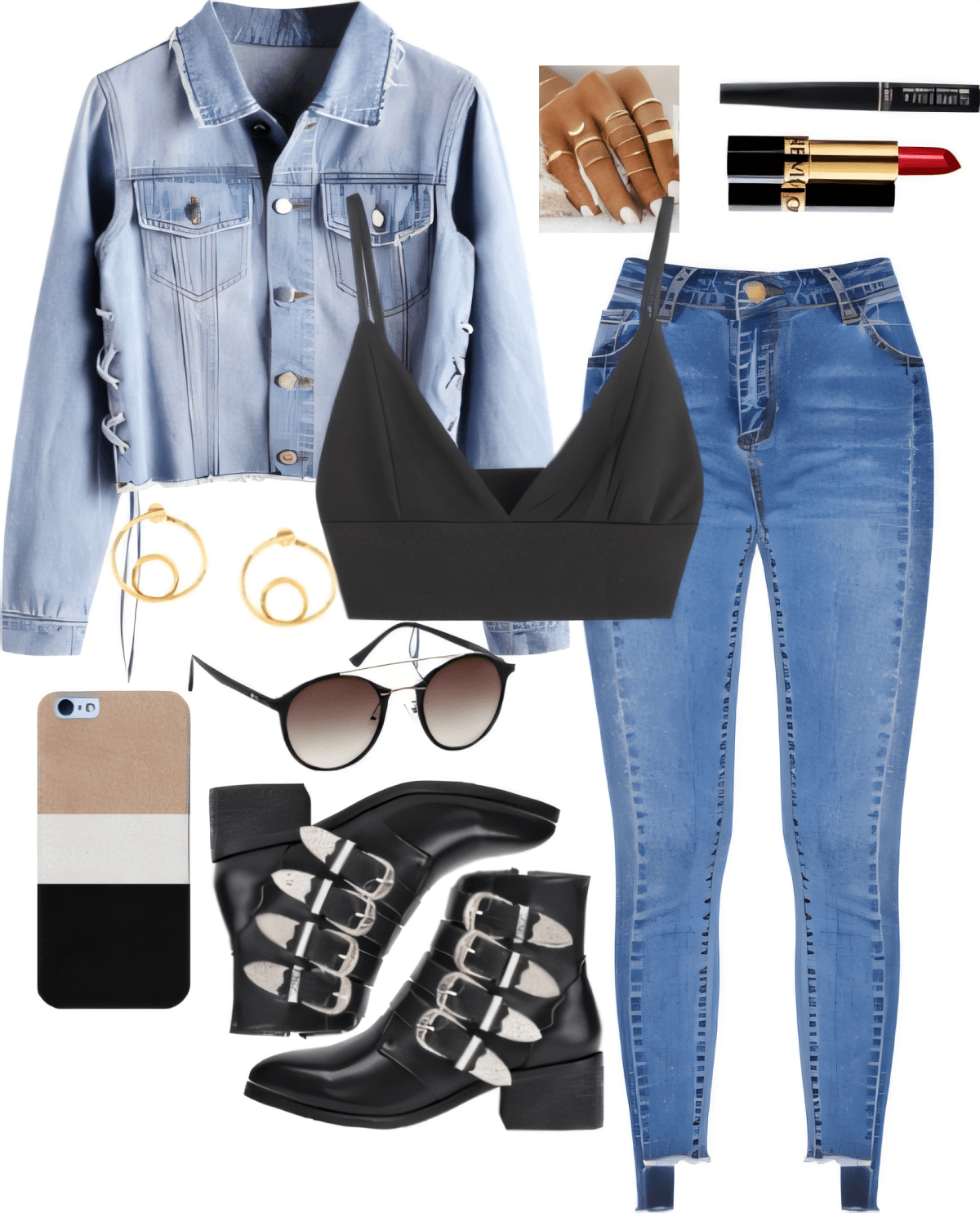 Edgy Denim Dynasty: Urban Cool Meets Biker Chic by Rubina Shaikh