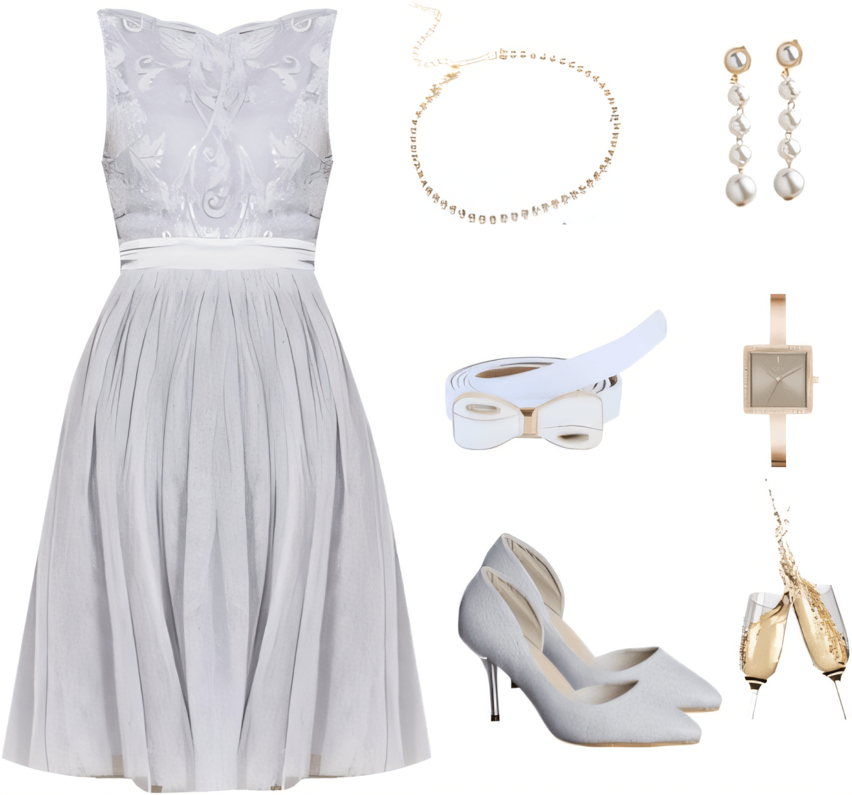Ethereal Elegance: Silver Mist Cocktail Dream Ethereal Elegance: Silver Mist Cocktail Dream by Divya Rachel Daniel