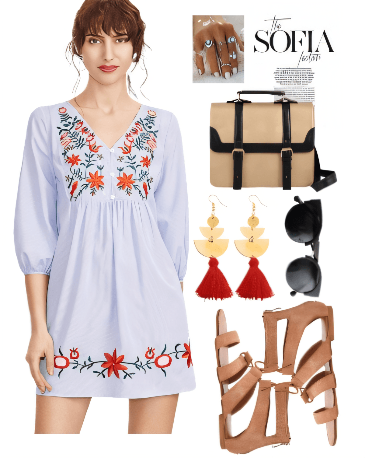 Bohemian Summer Breeze: The Perfect Embroidered Mini Dress Ensemble Bohemian Summer Breeze: The Perfect Embroidered Mini Dress Ensemble by vani