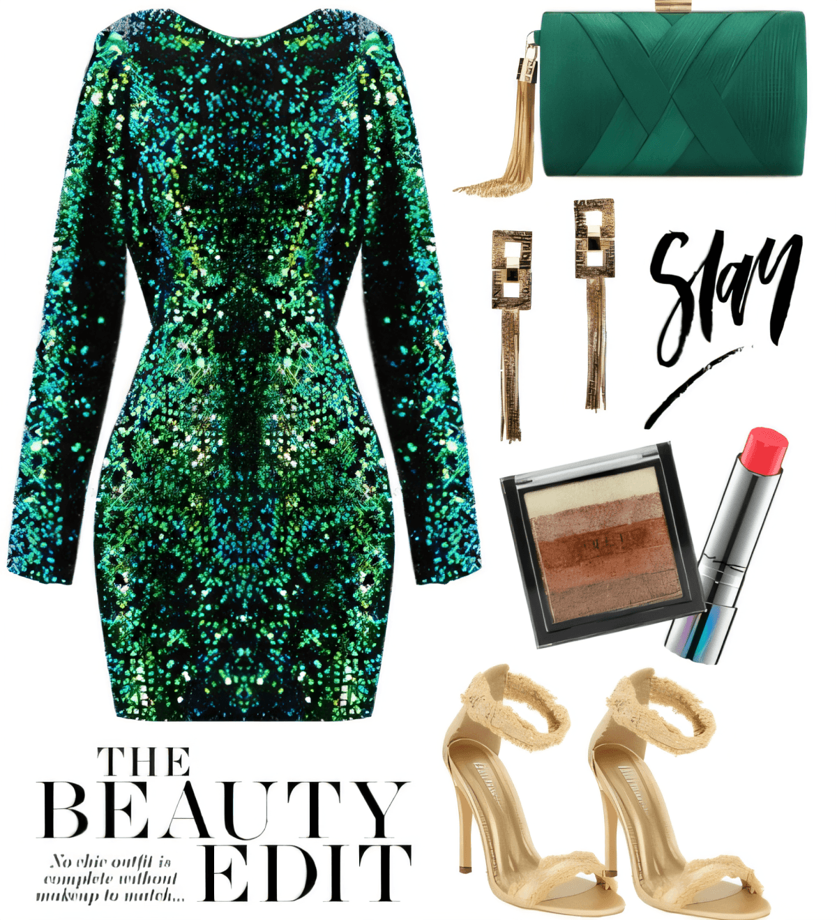 Emerald Enchantress: A Sequined Soirée Sensation by Deepika Maheshwari