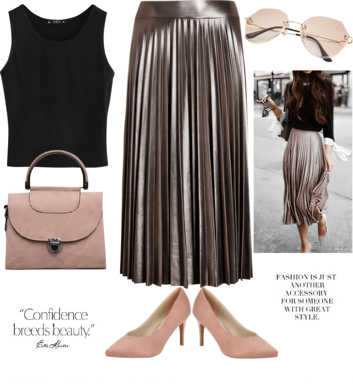 Metropolitan Metallic: The Power of Pleats & Pink by Jagreeti Singh