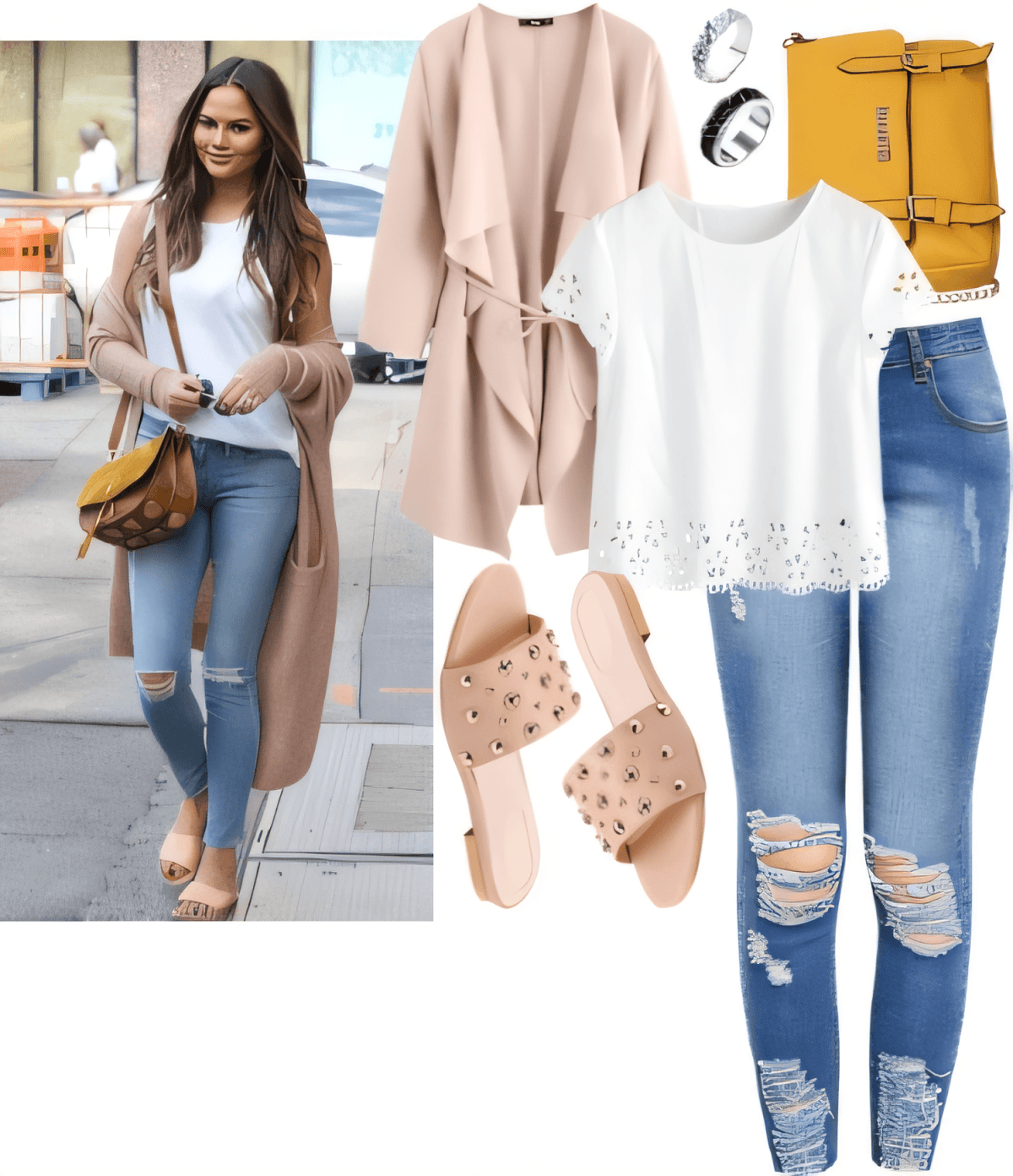 Blush & Blue: The Ultimate Casual-Chic Street Style Dream by nisha
