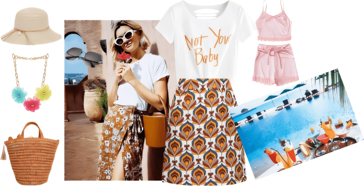 Retro-Chic Resort Getaway: Your Perfect Summer Paradise Look by Ruksar Rehman