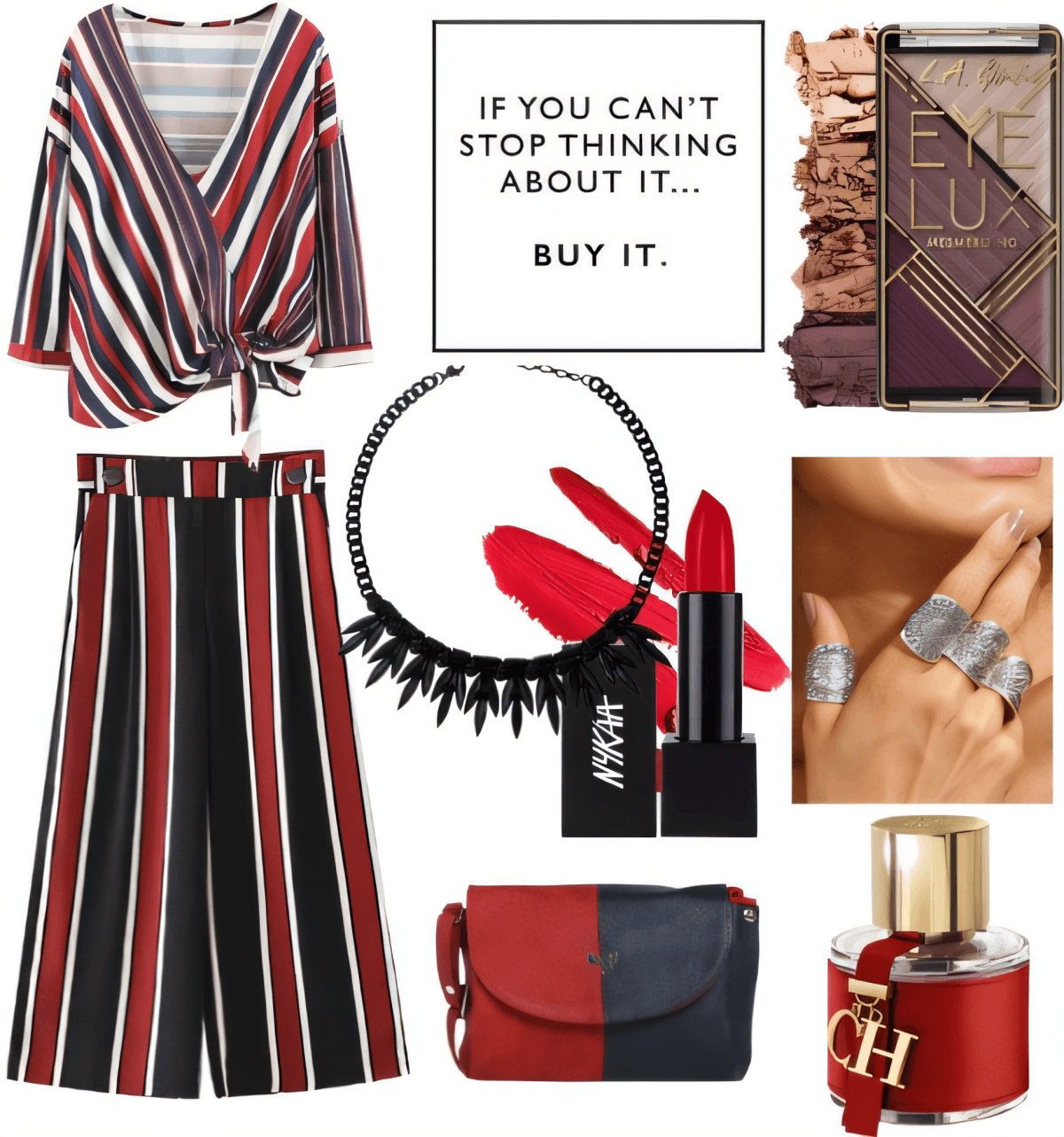 Red Striped Sophistication: Modern Romance Meets Urban Edge by Urvashi modi