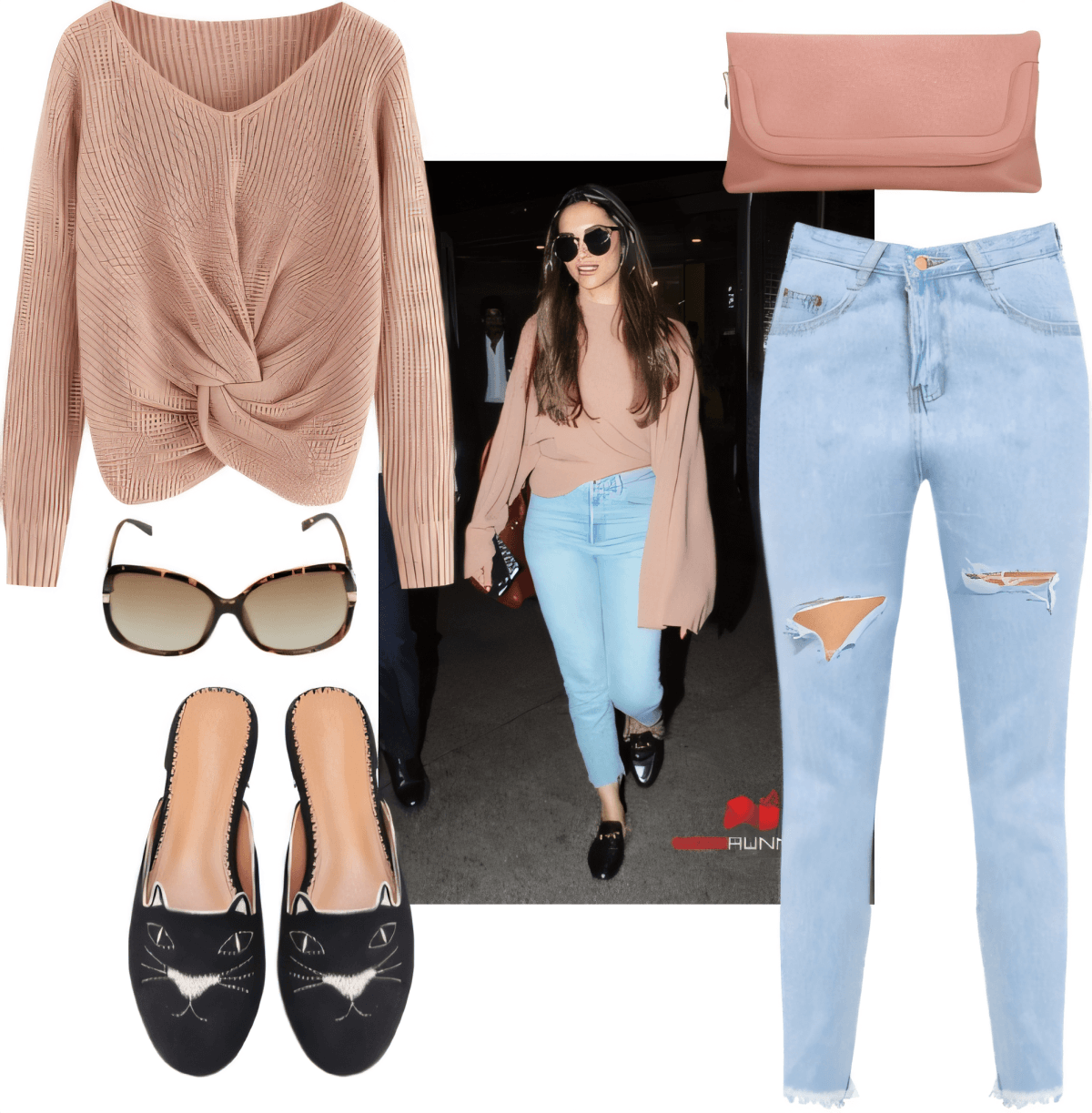 Blush & Blues: The Perfect Casual-Chic City Look by Rubina Shaikh