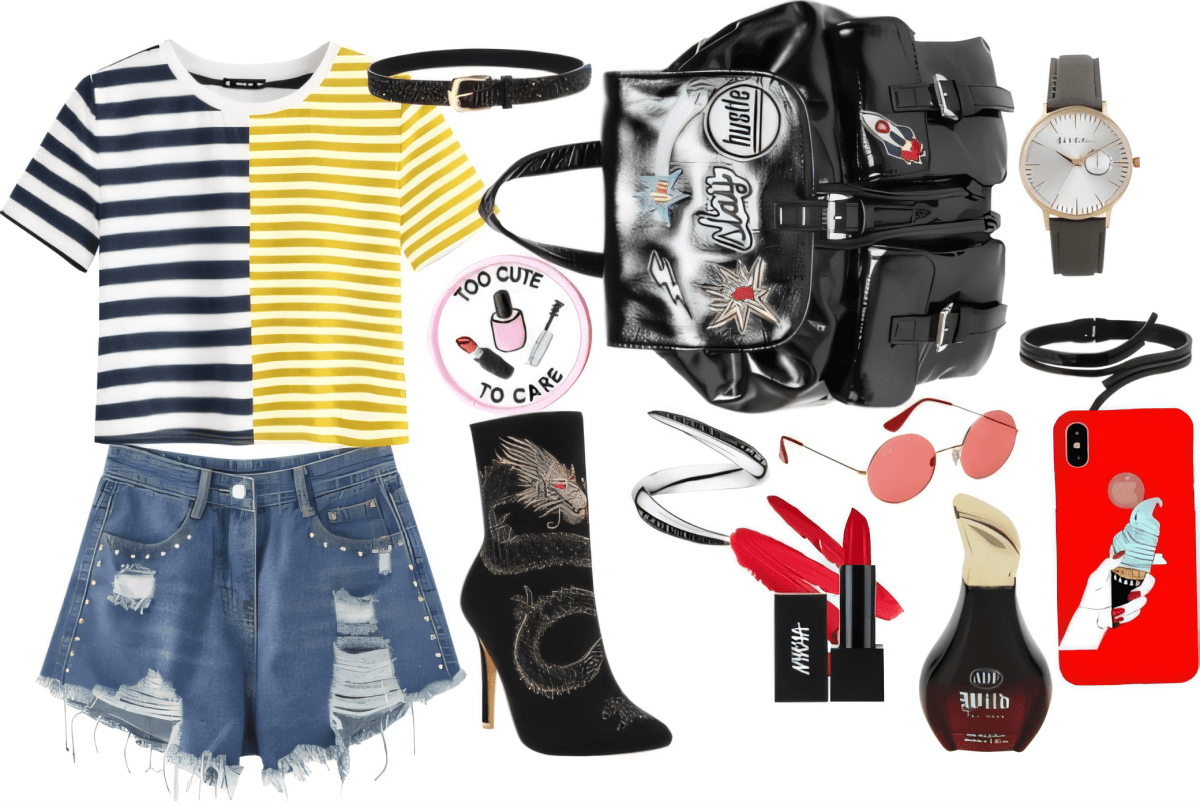 Edgy Meets Sweet: Urban Chic Summer Ensemble by Afiya Khan