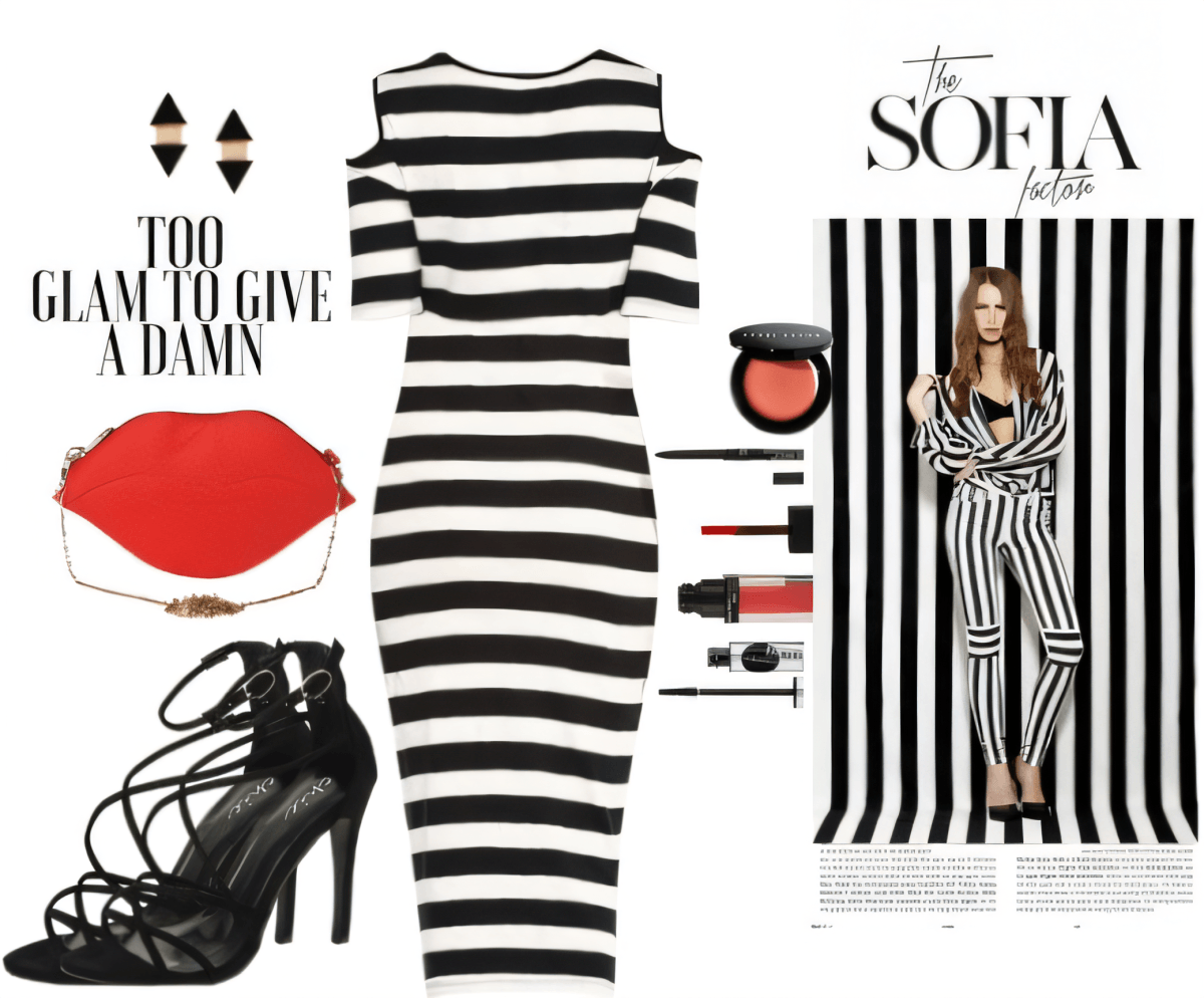 Striped Sensation: Too Glam To Give A Damn Striped Sensation: Too Glam To Give A Damn by Archika Popli