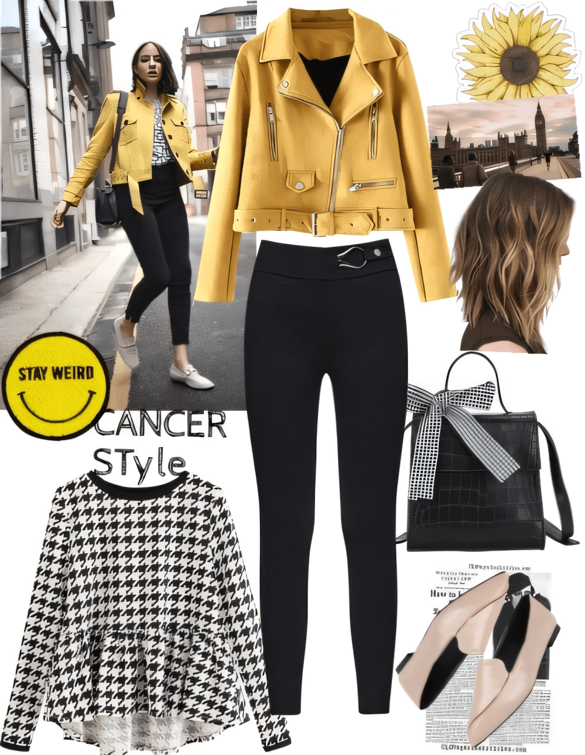 Sunshine Rebel: Yellow Moto Magic Meets Urban Edge by Jill Patel
