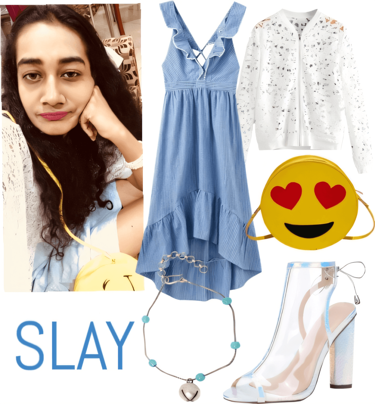 Summer Blues & Crystal Clear Dreams: A Romantic Modern Fairytale Look by Miloni Jhaveri