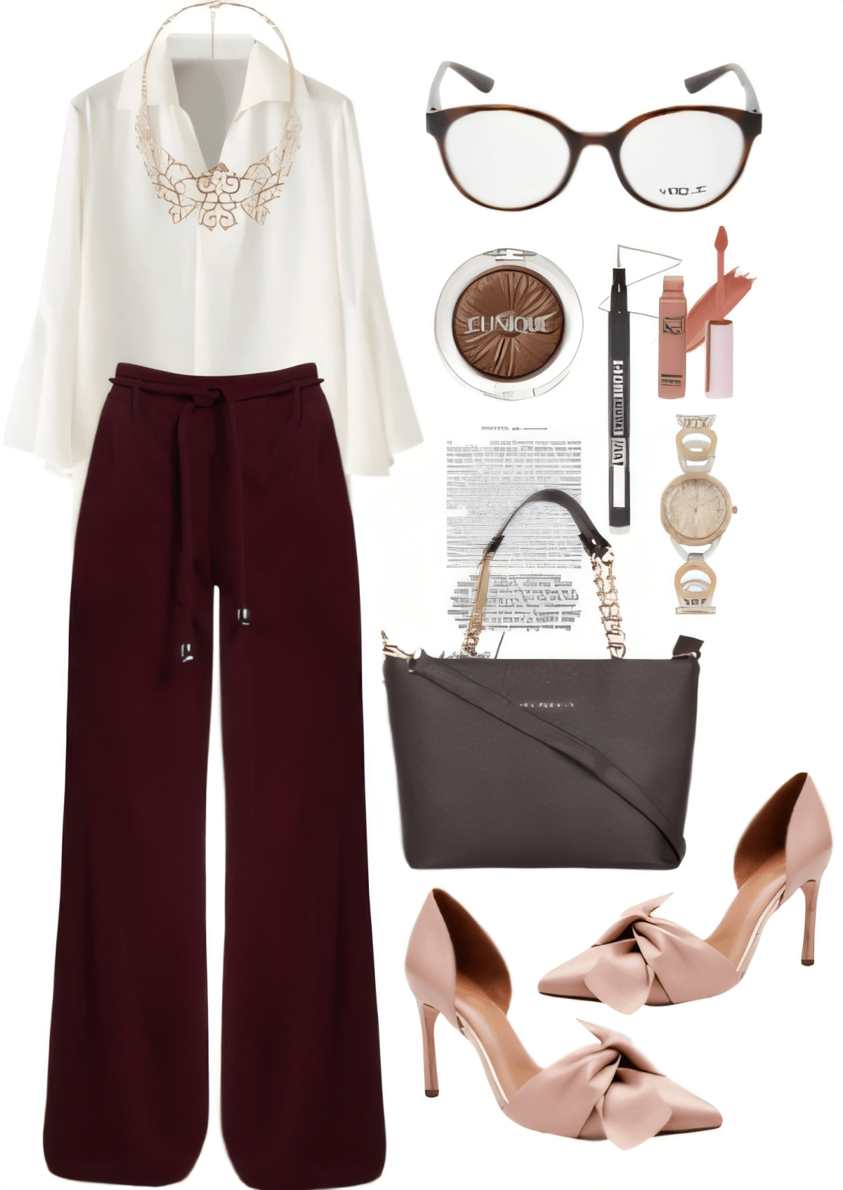 Elegance in Motion: Burgundy & Ivory Professional Chic Elegance in Motion: Burgundy & Ivory Professional Chic by preeti