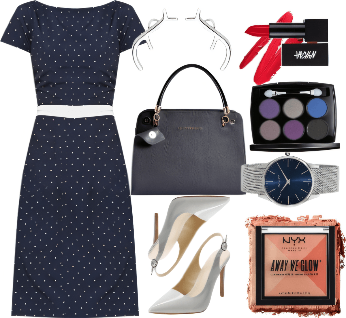 Midnight Polka Perfection: Classic Elegance Meets Modern Charm by Jagreeti Singh