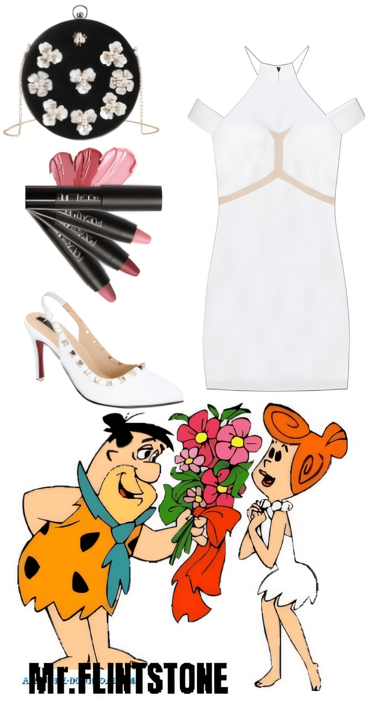 Modern Flintstone Glam: A Chic White Bodycon with Retro-Meets-Luxe Accessories Modern Flintstone Glam: A Chic White Bodycon with Retro-Meets-Luxe Accessories by Miloni Jhaveri