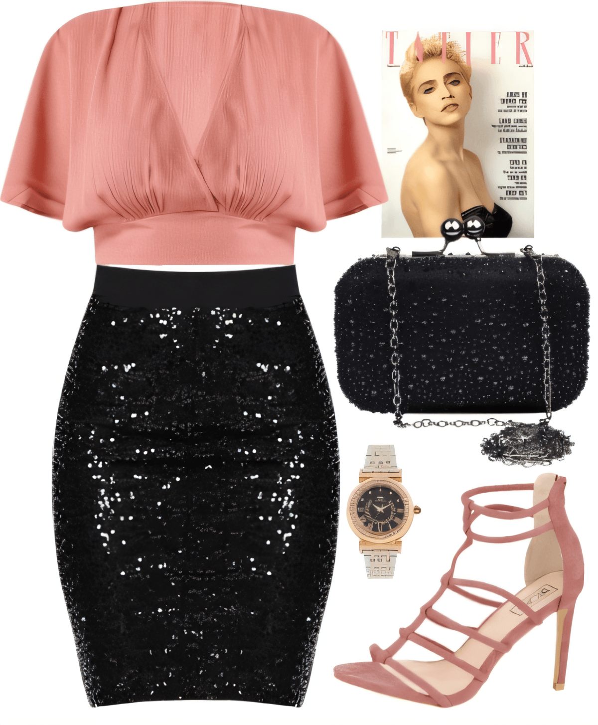 Blush & Sparkle: Modern Elegance Meets Night-Out Glamour by Archika Popli