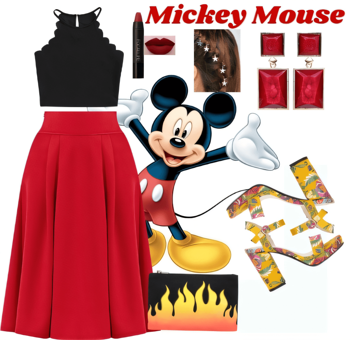 Magical Mickey-Inspired Glamour: Modern Disney Chic by DEEPIKA