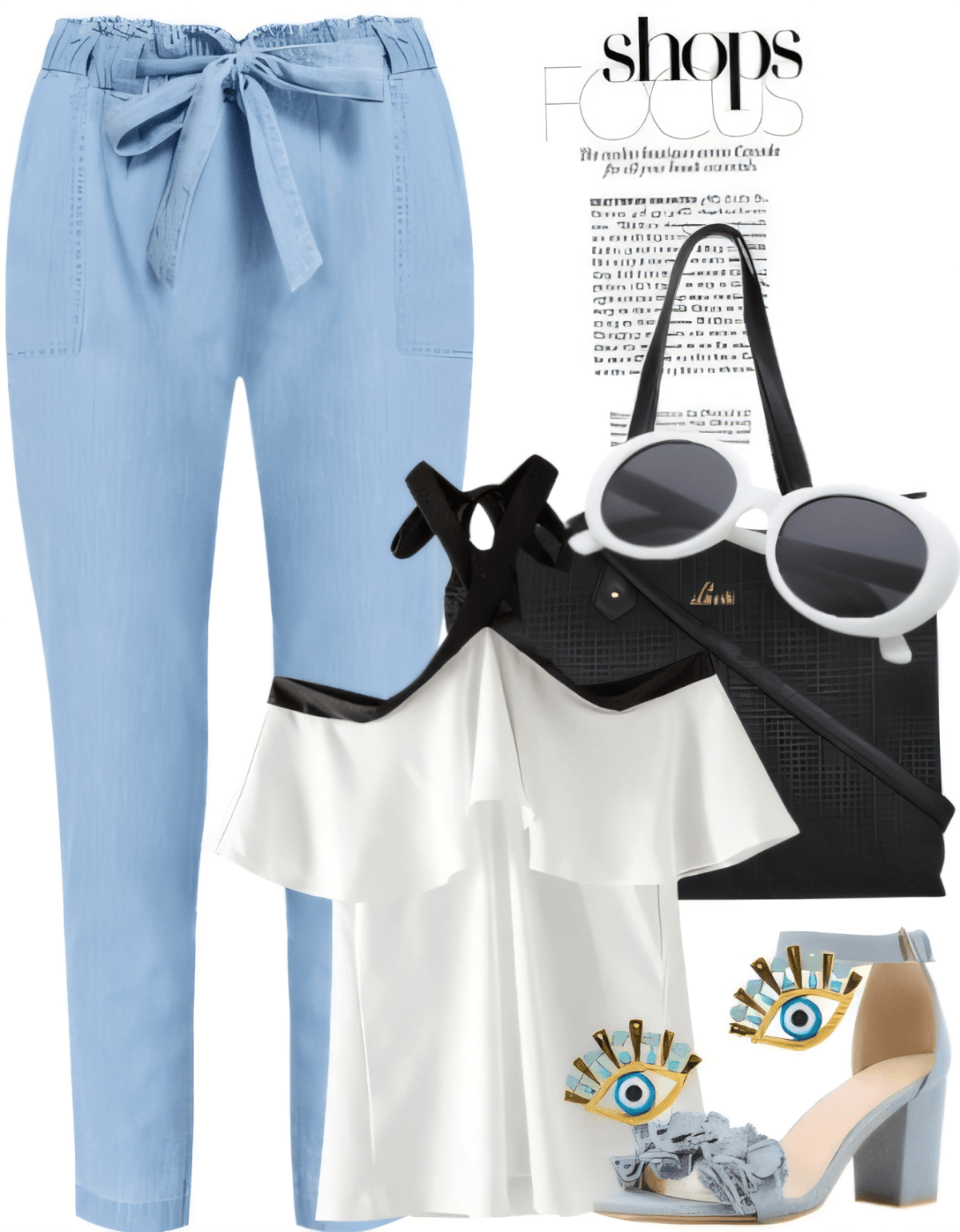 Summer Soirée: Chambray & Bows with a Whimsical Twist by lustydame