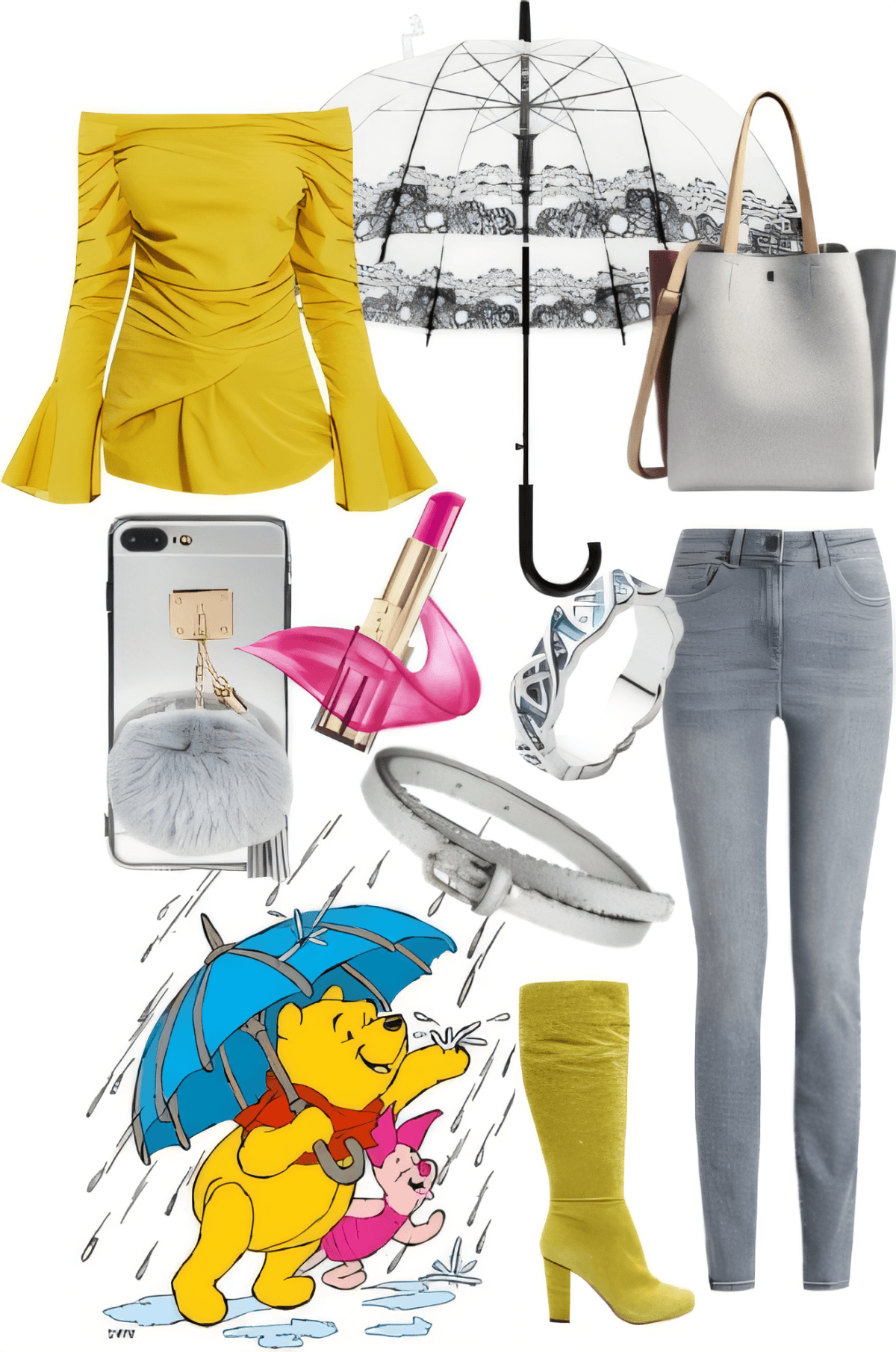 Rainy Day Sunshine: Yellow & Grey Urban Chic Rainy Day Sunshine: Yellow & Grey Urban Chic by Miloni Jhaveri