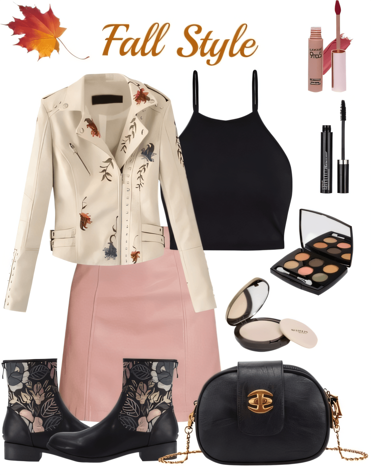 Romantic Rebel: Floral Leather & Blush Dreams by Cheryl Dsouza