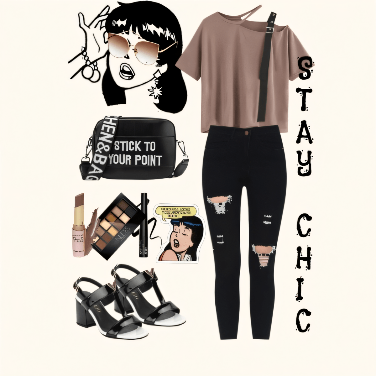 Edgy Chic Rebel: The Ultimate Cool Girl Ensemble by Deepika Maheshwari