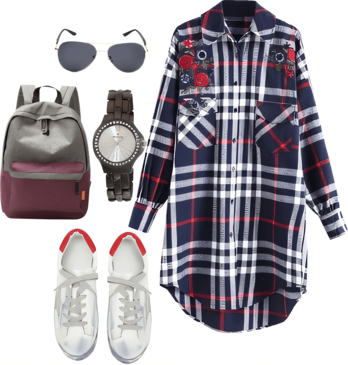 Urban Explorer: Plaid Perfection Meets Street Style by neeti