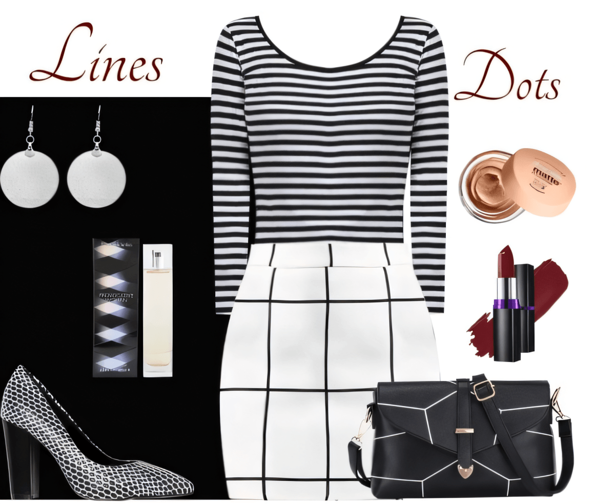 Monochrome Maven: Stripes & Grid Perfection by Cheryl Dsouza