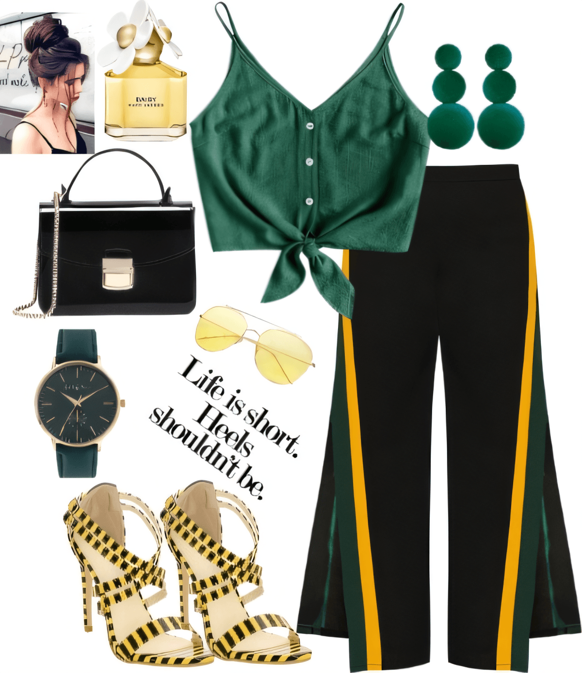 Emerald Elegance: Urban Chic with a Sporty Twist by Pragya Sharma