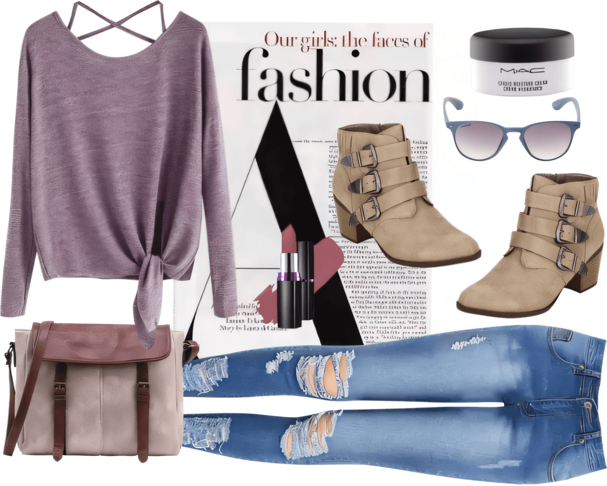 Casual Chic Purple Comfort: The Ultimate Weekend Wanderer Look by Cheryl Dsouza