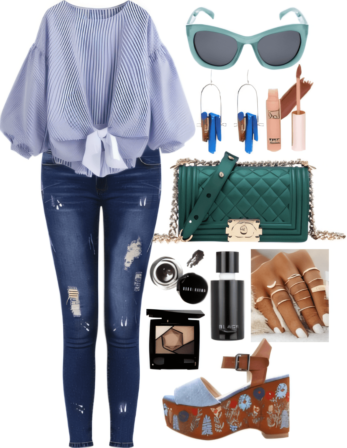 Coastal Chic Meets Urban Edge: The Perfect Summer Blues by neeti